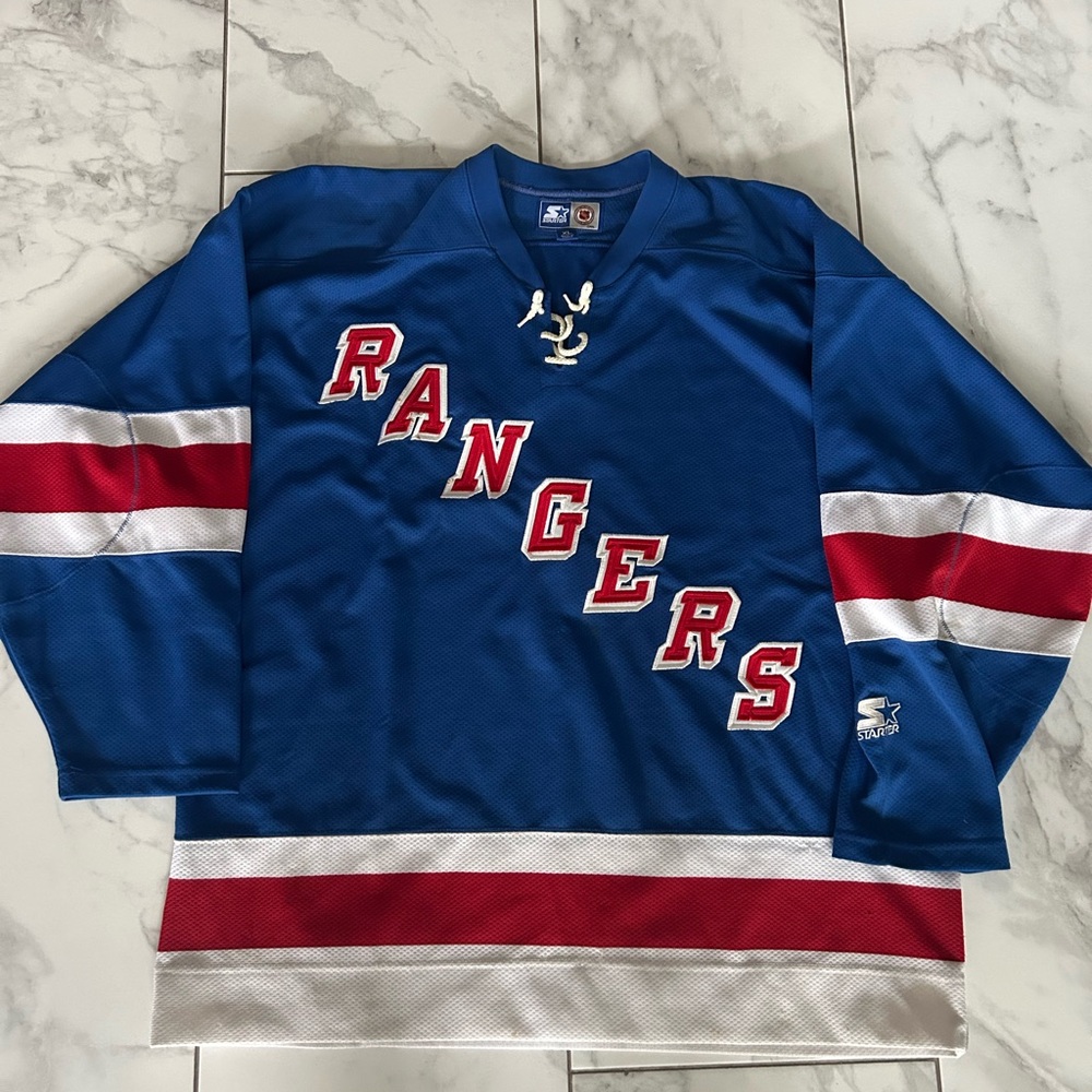 Vintage Starter New York Rangers NHL Hockey Jersey